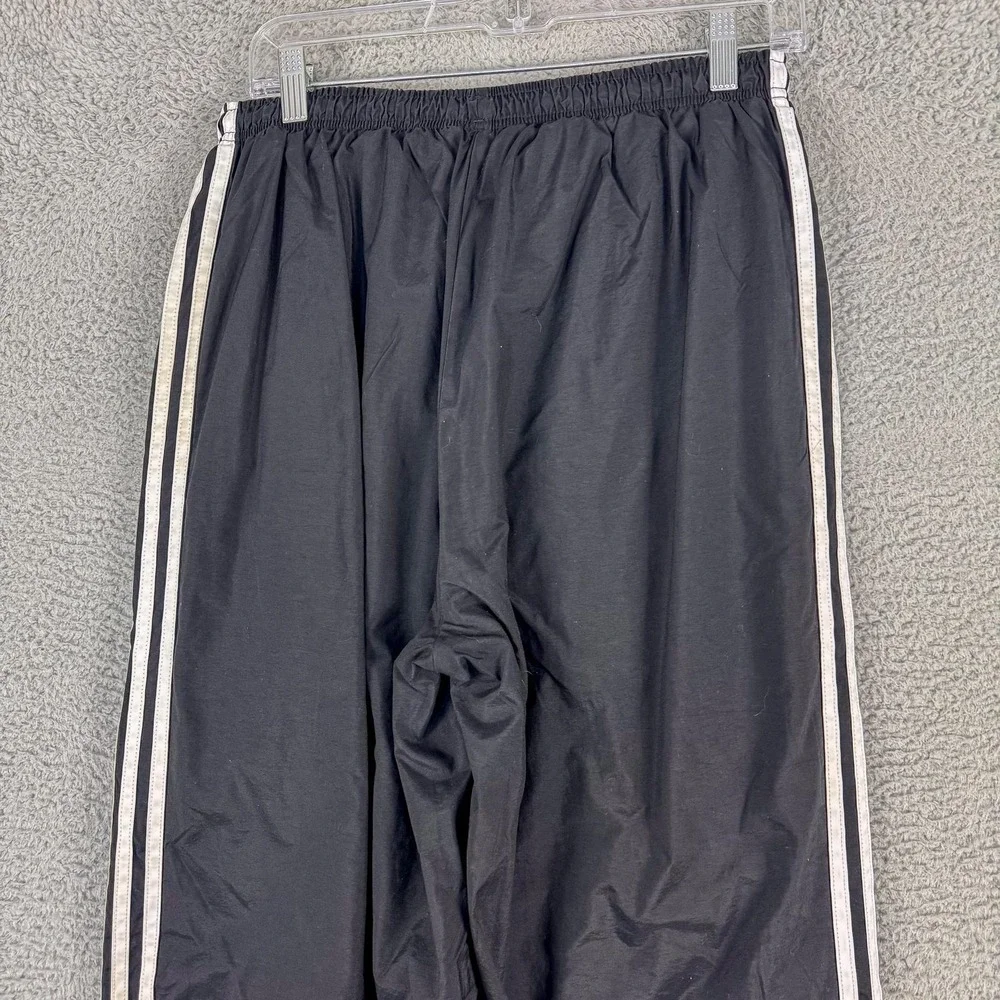 Vintage Adidas Track Pants‎ Mens Large 3-Stripes Windbreaker Lined Nylon 00s Y2K